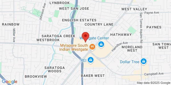 Map of 5150 Graves Ave Bldg 10 Ste A San Jose, CA 95129