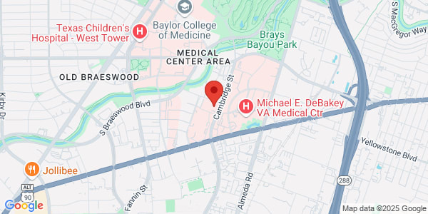 Map of Baylor College of Medicine 1977 Butler Blvd, Ste E5 100 Houston, TX 77030