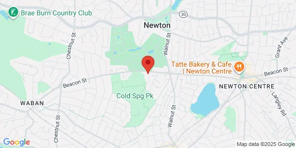 Map of 1172 Beacon St Ste 101 Newton, MA 02468