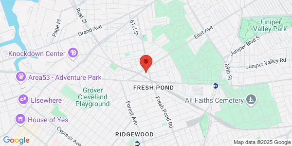 Map of 6122G Fresh Pond Rd Queens, NY 11379