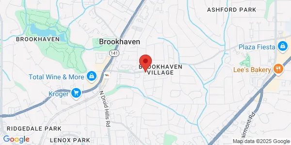 Map of 1401 Dresden Dr Atlanta, GA 30319