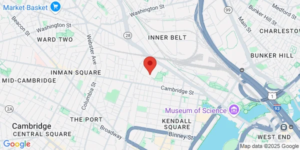Map of 163 Gore St. Cambridge, MA 02141
