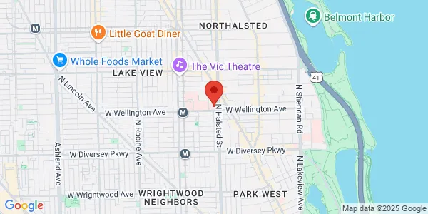 Map of 3000 N Halsted St Ste 711 Chicago, IL 60657