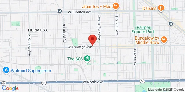 Map of 3650 W Armitage Ave Chicago, IL 60647