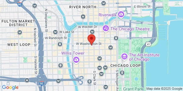 Map of 111 W Washington St Ste 903 Chicago, IL 60602