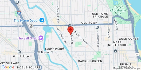Map of 1460 N Halsted St Ste 102 Chicago, IL 60642