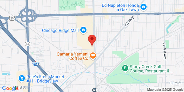 Map of 9830 S Ridgeland Ave Ste 4 Chicago Ridge, IL 60415