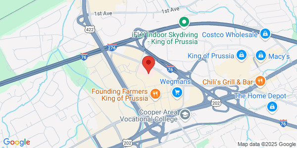 Map of 550 S Goddard Blvd King of Prussia, PA 19406