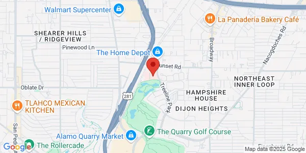 Map of 403 Treeline Park San Antonio, TX 78209