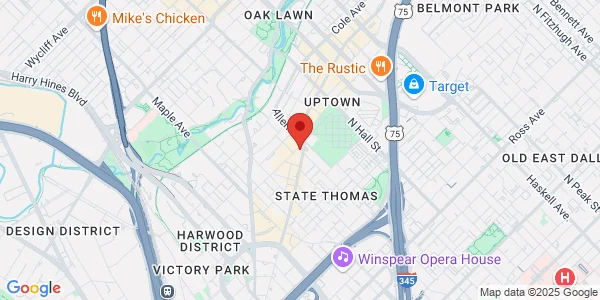 Map of 2909 McKinney Ave Ste B Ste. B Dallas, TX 75204