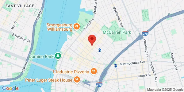 Map of 154 N 7th St Brooklyn, NY 11249