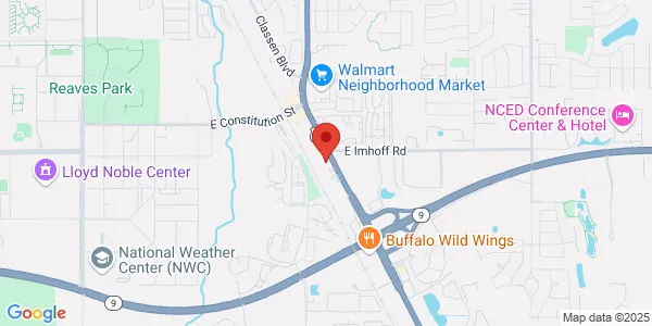 Map of 2824 Classen Blvd Ste 100 Norman, OK 73071