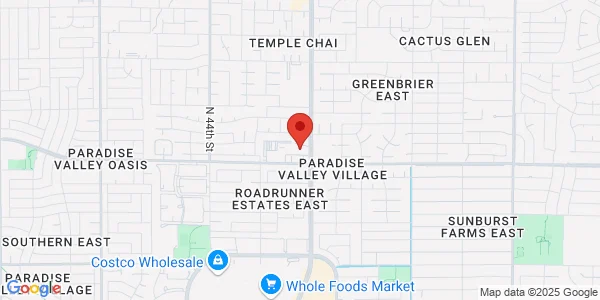 Map of 4744 East Thunderbird Rd Ste 4 Phoenix, AZ 85032