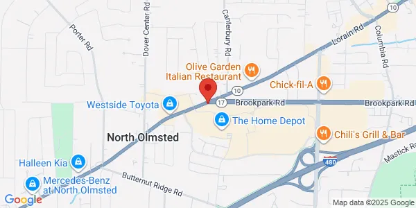 Map of 26901 Brookpark Rd North Olmsted, OH 44070