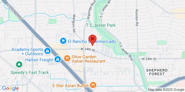 Map of 4520 W 34th St Ste A Houston, TX 77092