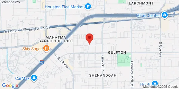 Map of 5727 Rampart St Ste A4 Houston, TX 77081