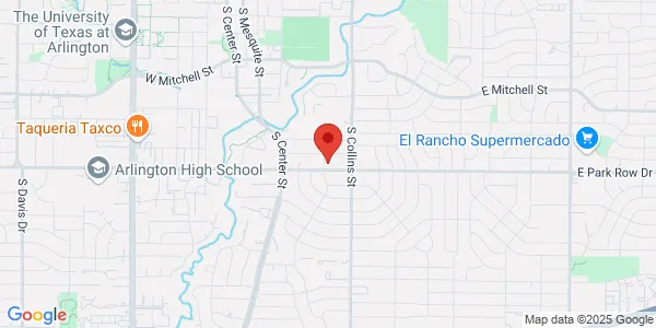 Map of 787 E Park Row Dr Arlington, TX 76010