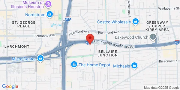 Map of 4615 SW Freeway Service Rd Fl 10 Houston, TX 77027
