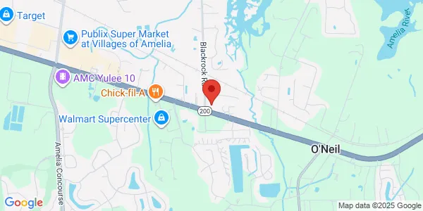 Map of 464073 State Rd 200 Ste 4 Yulee, FL 32097