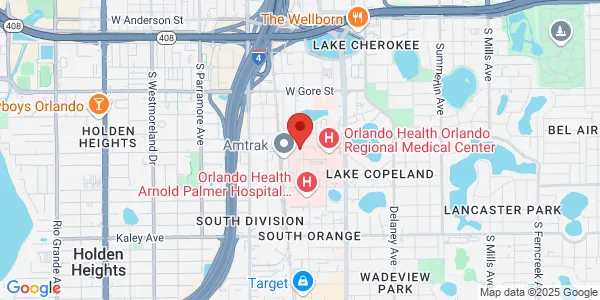 Map of 110 W Underwood St Ste A Orlando, FL 32806