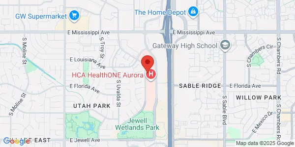 Map of 1411 S Potomac St Ste 450 Aurora, CO 80012