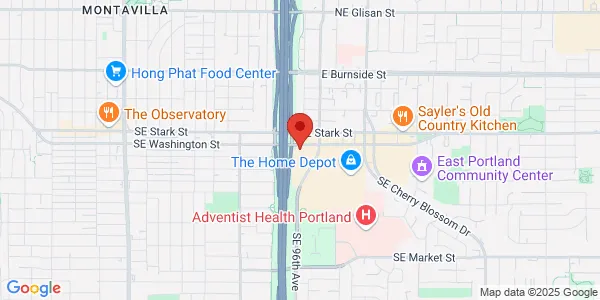 Map of 9710 SE Washington St Ste B Portland, OR 97216