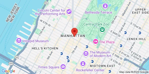 Map of 1790 Broadway New York, NY 10019