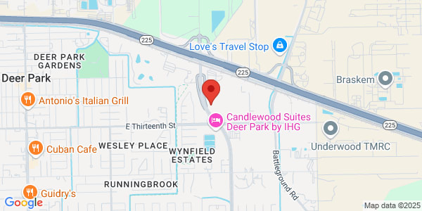 Map of 1101 East Blvd Deer Park, TX 77536