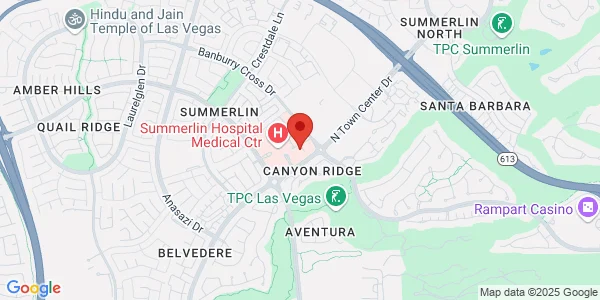 Map of 653 N Town Center Dr Ste 402 Las Vegas, NV 89144