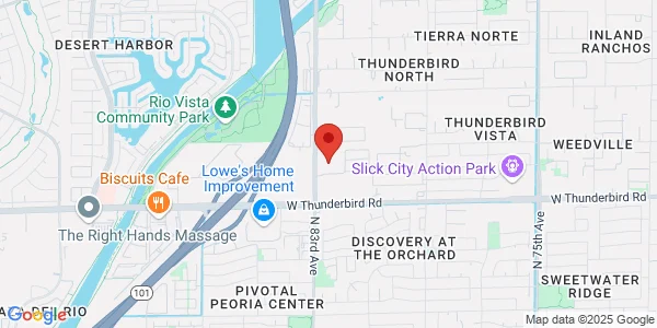 Map of 14155 N 83rd Ave Bldg 8 Ste 148 Peoria, AZ 85381