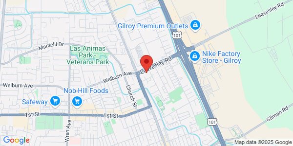 Map of 190 Leavesley Rd Gilroy, CA 95020