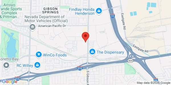 Map of 149 N Gibson Rd Henderson, NV 89014