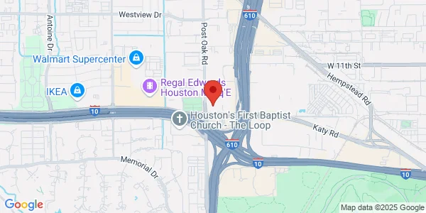 Map of 1000 N Post Oak Rd Houston, TX 77055