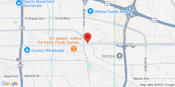 Map of 2737 Walsh Ave Santa Clara, CA 95051