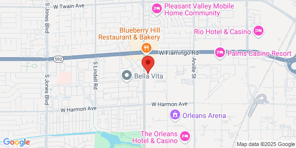 Map of 4270 S Decatur Blvd Ste B4 Las Vegas, NV 89103