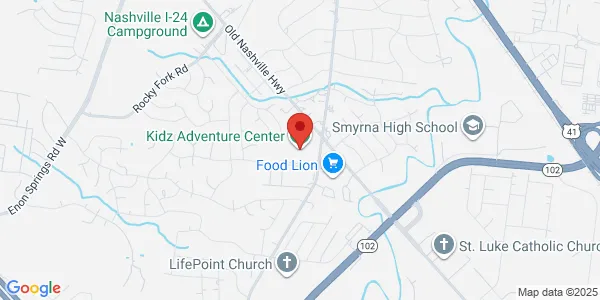Map of 1332 Hazelwood Dr Smyrna, TN 37167