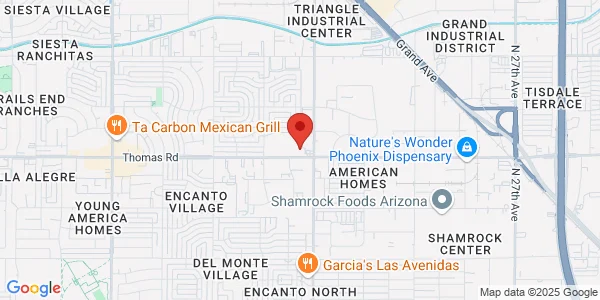 Map of 3532 W Thomas Rd Ste 5 Phoenix, AZ 85019
