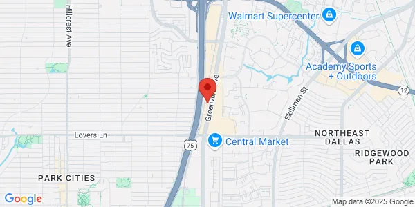 Map of 5601 Greenville Ave Dallas, TX 75206