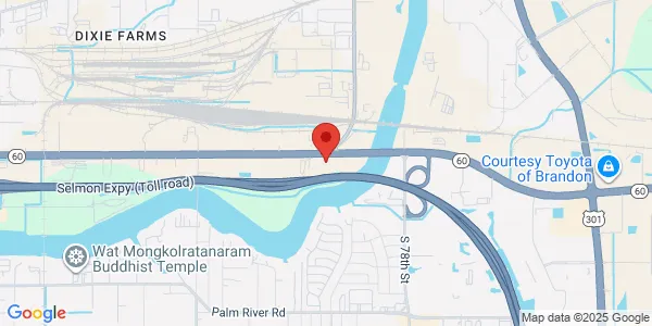 Map of 7209 E Adamo Dr Ste 100 Tampa, FL 33619