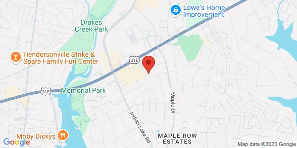 Map of 117 Maple Row Blvd Hendersonville, TN 37075