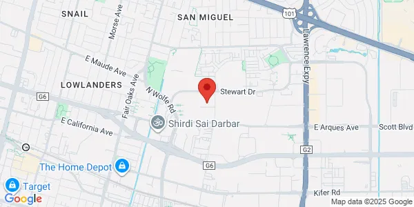Map of 927 Thompson Pl Sunnyvale, CA 94085