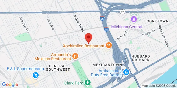 Map of 559 W Grand Blvd Detroit, MI 48216