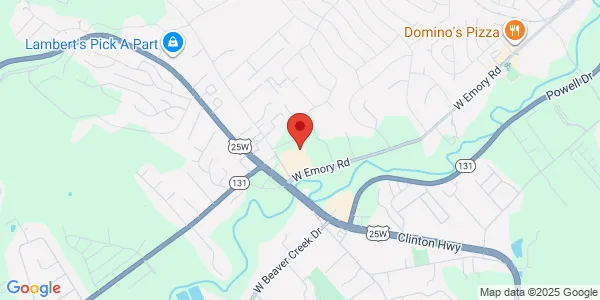 Map of 3517 W Emory Rd Ste P-9 Powell, TN 37849