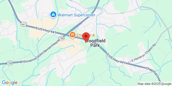 Map of 7625 Chapman Hwy Ste 101 Knoxville, TN 37920
