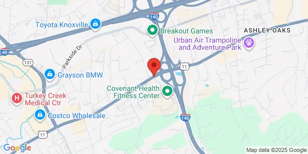 Map of 1 Fort Sanders West Blvd Building Ste 201 Knoxville, TN 37922