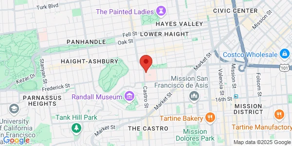 Map of 45 Castro St California Pacific Medical Center San Francisco, CA 94114