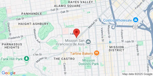 Map of Davies Campus Castro and Dubose St San Francisco, CA 94114