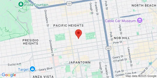 Map of 2351 Clay St Fl 1 (Ground Level), Room 100 San Francisco, CA 94115