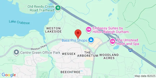Map of 1000 Southhill Dr Ste 150 Cary, NC 27513