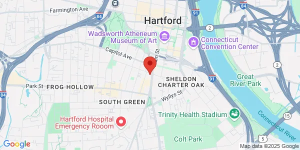 Map of 277 Main St Hartford, CT 06106